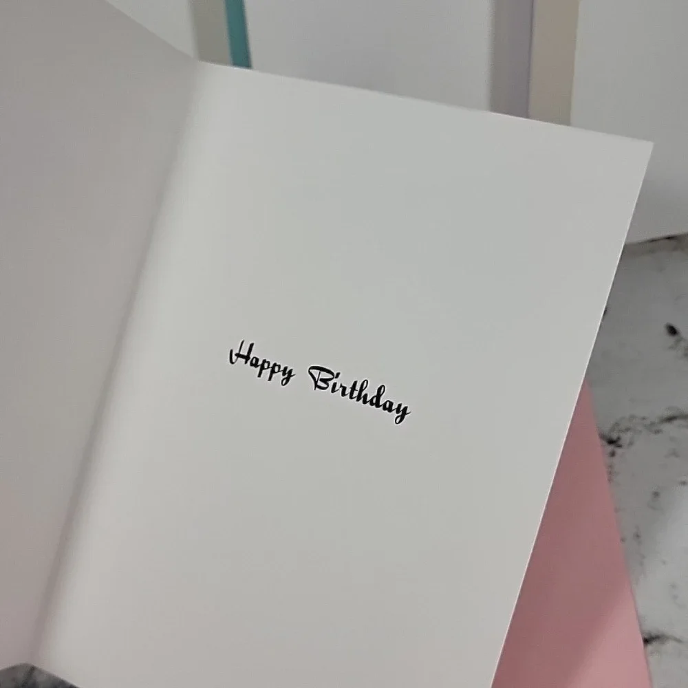 New Greeting Cards Lot Of 5 Happy Birthday‎ 3D Clip-Art Matching Envelopes